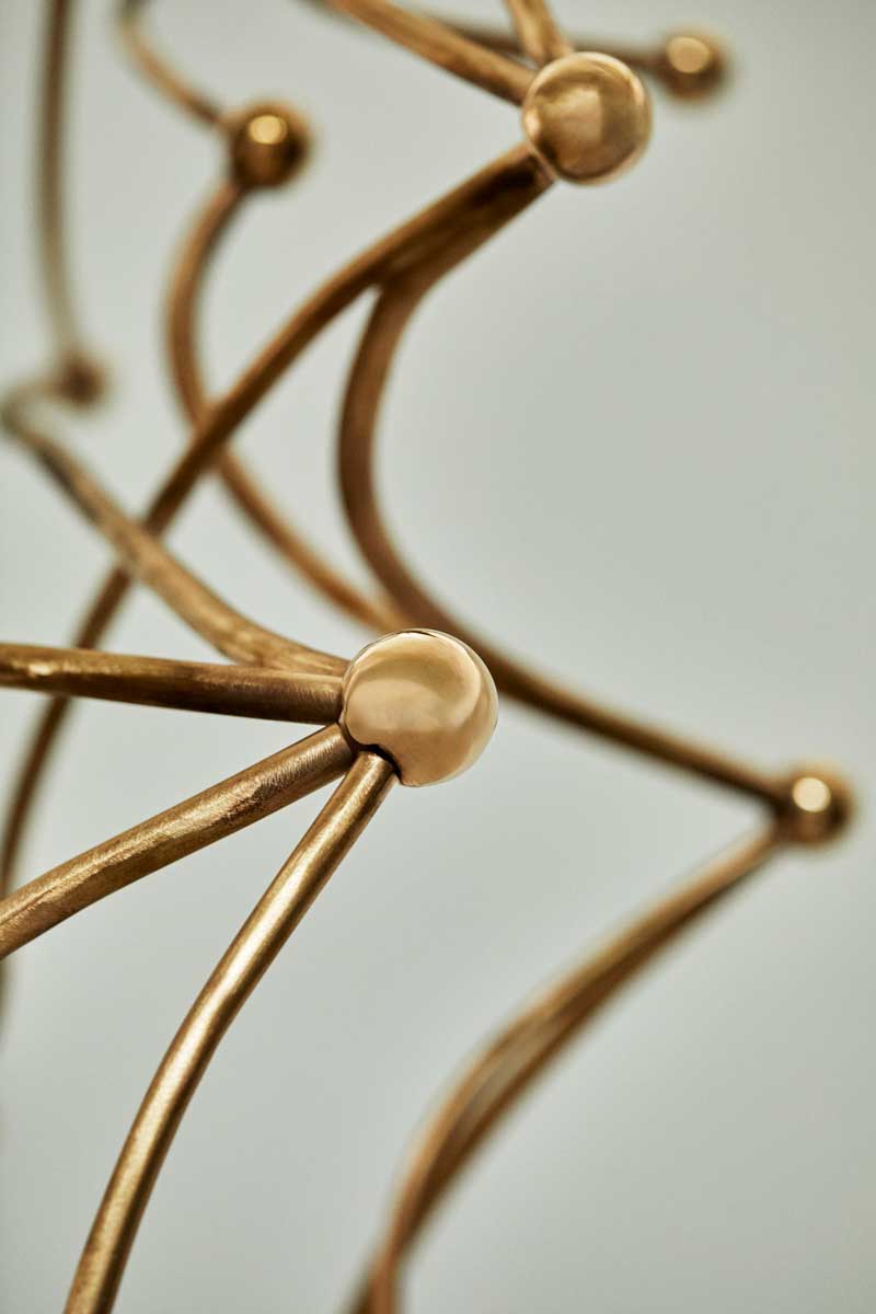 Abstract bronze forms