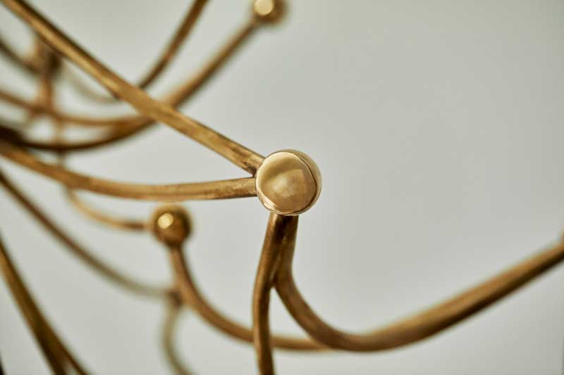 Abstract bronze forms