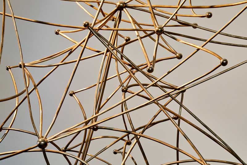 Abstract bronze forms